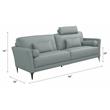 ACME Tussio Upholstery Sofa with 5 Pillows in Watery Leather