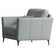 ACME Tussio Upholstery Arm Chair with Pillow in Watery Leather