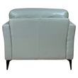 ACME Tussio Upholstery Arm Chair with Pillow in Watery Leather