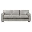 ACME Furniture Cornelia Upholstery Sofa with Tapered Legs in Pearl Gray Leather