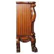 ACME Dresden Floral Molding Wooden Frame Grand Fireplace in Cherry Oak