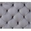 ACME Jelanea Velvet Tufted Upholstery Sofa with 2 Pillows in Gray and Gold
