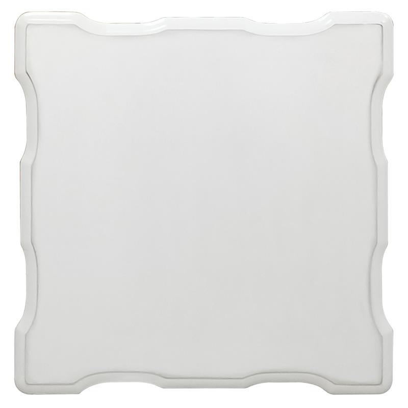 ACME Vendome II Wooden End Table with Scrolled Leg in Antique Pearl