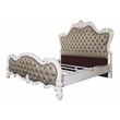 ACME Versailles II Queen Bed in Vintage Gray Polyurethane and Bone White