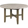ACME Karsen Round Dining Table in Marble and Rustic Oak