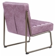 ACME Loria Tufted Upholstery Accent Chair in Wisteria Top Grain Leather