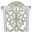 ACME Vendome Side Chair in Ivory Polyurethane and Antique Pearl Wood (Set of 2)