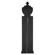 ACME Noralie Wood Frame Grandfather Clock with LED in Mirrored and Faux Diamonds