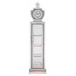 ACME Noralie Wood Frame Grandfather Clock with LED in Mirrored and Faux Diamonds