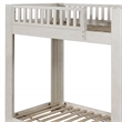ACME Cedro Twin over Twin Bunk Bed with Wood Ladder in Weathered White