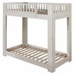 ACME Cedro Twin over Twin Bunk Bed with Wood Ladder in Weathered White