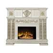 ACME Vendome Fireplace in Antique Pearl Finish