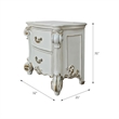 ACME Vendome 2-Drawer Wooden Nightstand in Antique Pearl