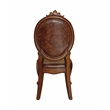ACME Versailles Faux Leather  Upholstered Side Chair in Cherry