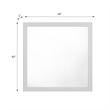 ACME Zeena Square Wooden Frame Mirror in White