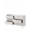 ACME Zeena 6-Drawer Wooden Dresser in White