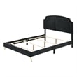 ACME Zeena Eastern King Bed in Black Velvet