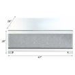 ACME Mallika Rectangular Coffee Table in Mirrored and Faux Crystals