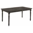 ACME Claudia II Rectangular Wood Turned Legs Dining Table in Weathered Gray