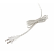 ACME Nysa Square Table Lamp in White Fabric and Mirrored