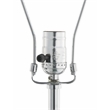 ACME Nysa Square Table Lamp in White Fabric and Mirrored