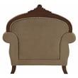 ACME Mehadi Rolled Arm Chair with 2 Pillows in Walnut
