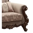 ACME Mehadi Rolled Arm Chair with 2 Pillows in Walnut