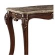 ACME Mehadi Rectangular Wooden Console Table with Queen Anne Legs in Walnut