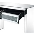 ACME Noralie Faux Diamonds Inlay Console Table with Drawer in Mirrored