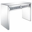 ACME Noralie Faux Diamonds Inlay Console Table with Drawer in Mirrored