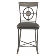 ACME Landis Metal V-Leg Counter Height Chair in Gunmetal Set of 2