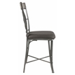 ACME Landis Metal V-Leg Counter Height Chair in Gunmetal Set of 2
