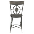 ACME Landis Metal V-Leg Counter Height Chair in Gunmetal Set of 2
