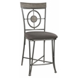 ACME Landis Metal V-Leg Counter Height Chair in Gunmetal Set of 2