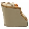 ACME Daesha Barrel Tight Back Loveseat Tan Flannel and Antique Gold