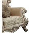 ACME Bently Upholstered Wingback Chair in Champagne and Beige Fabric