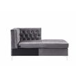 ACME Jaszira Sectional Set in Gray Velvet