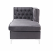 ACME Jaszira Sectional Set in Gray Velvet