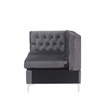 ACME Jaszira Sectional Set in Gray Velvet