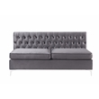 ACME Jaszira Sectional Set in Gray Velvet