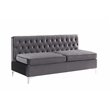 ACME Jaszira Sectional Set in Gray Velvet