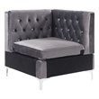 ACME Jaszira Sectional Set in Gray Velvet