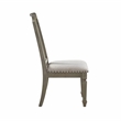 ACME Zumala Dining Set in Marble & Weathered Oak Finish