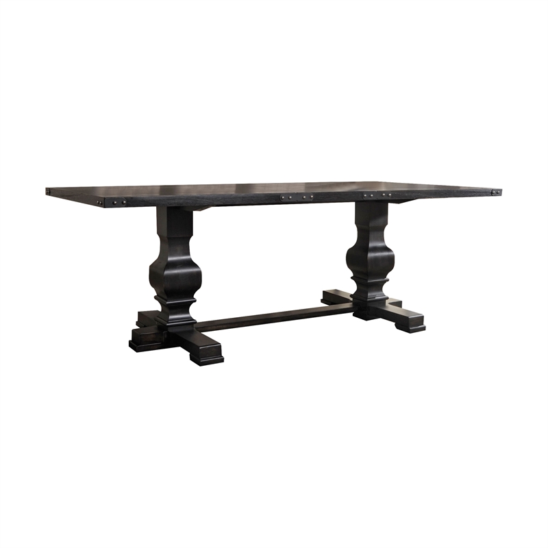 ACME Morland Dining Set in Vintage Black