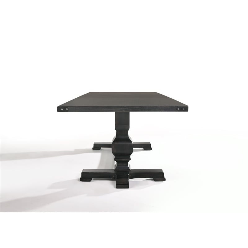 ACME Morland Dining Set in Vintage Black