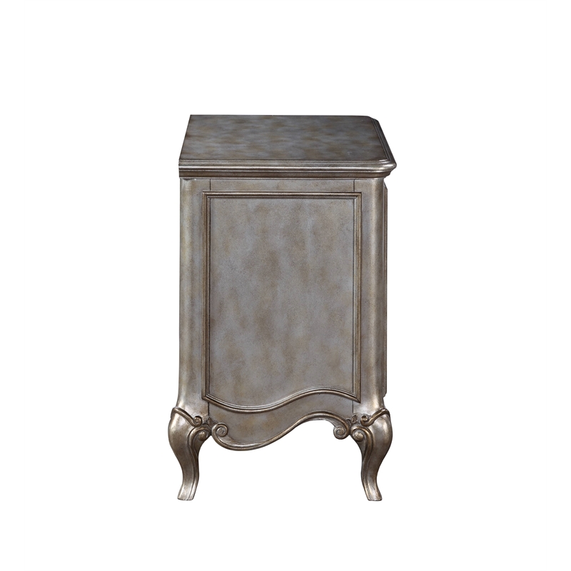 ACME Esteban Nightstand in Antique Champagne