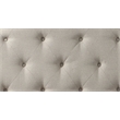 ACME Jaqueline Queen Bed  in Light Gray Linen and Antique White