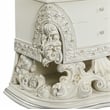ACME Adara 2 Drawers Wooden Nightstand with Floral Motifs in Antique White