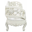 ACME Adara Tufted PU Upholstery and Wood Frame Bench in Antique White