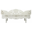 ACME Adara Tufted PU Upholstery and Wood Frame Bench in Antique White